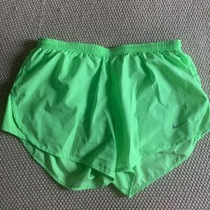 Size M Lime Green Nike DriFit Shorts